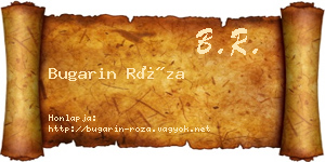 Bugarin Róza névjegykártya